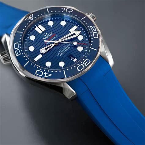 omega seamaster 300 heritage rubber strap|omega seamaster 300m strap width.